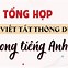 Danh Mục Chữ Viết Tắt Tiếng Anh Là Gì